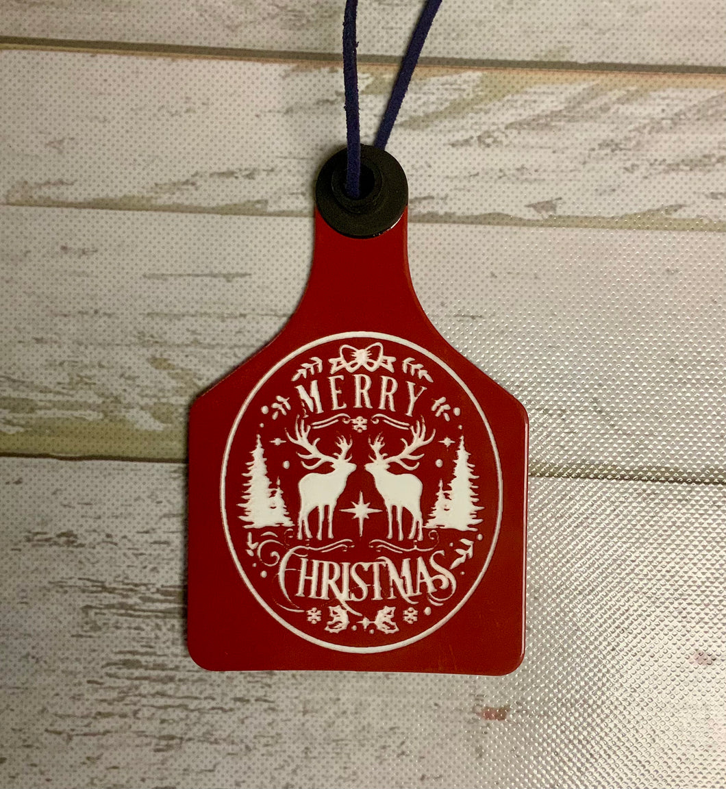 Engraved Ear Tag— Ornament, Gift Tag, Luggage Tag, Key Chain